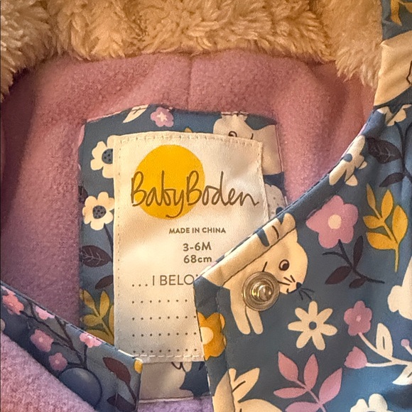 Baby Boden Blue and Yellow Floral Kids Footie - Picture 2 of 3